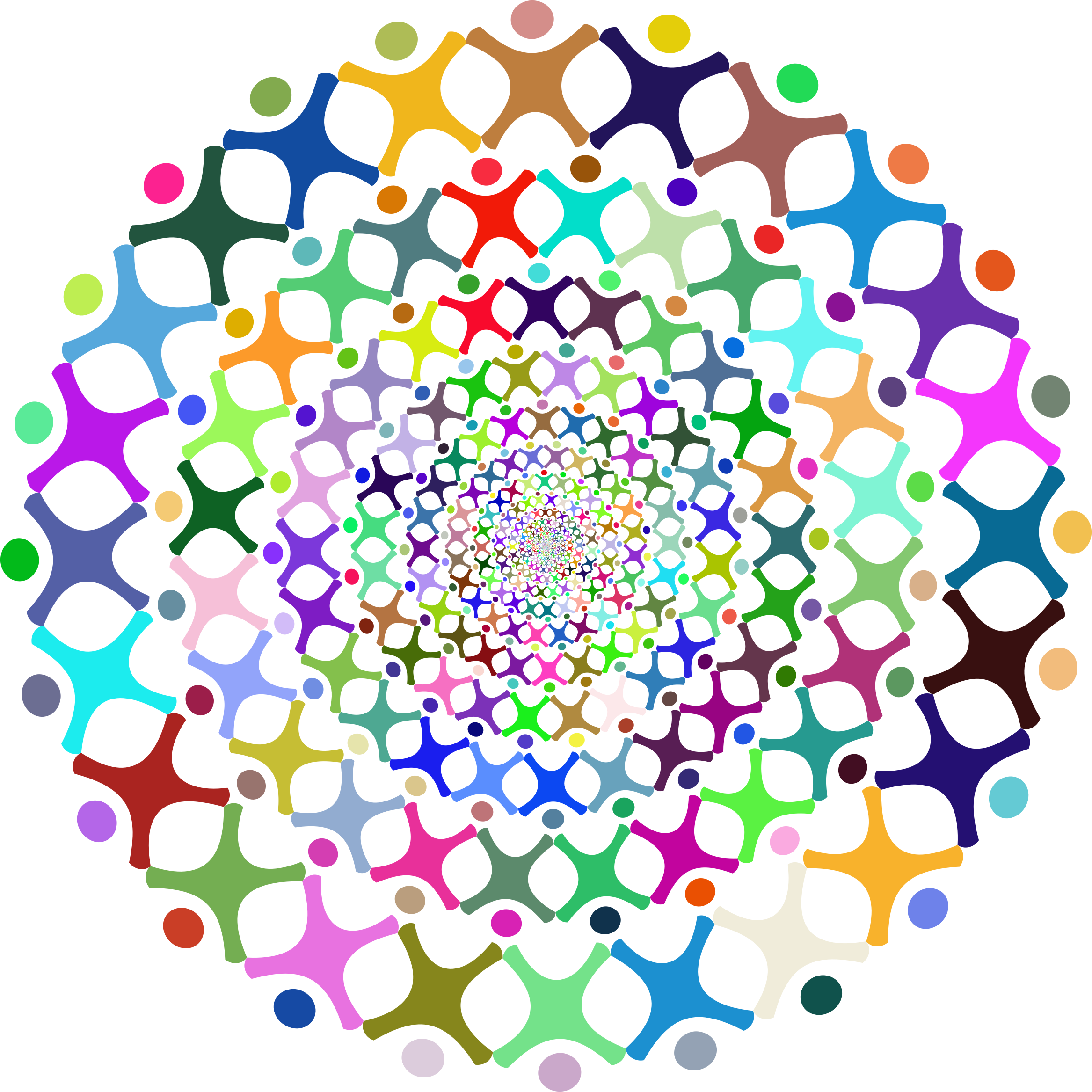 People Vortex Prismatic 2 - Png Vector People Circle (2334x2334)