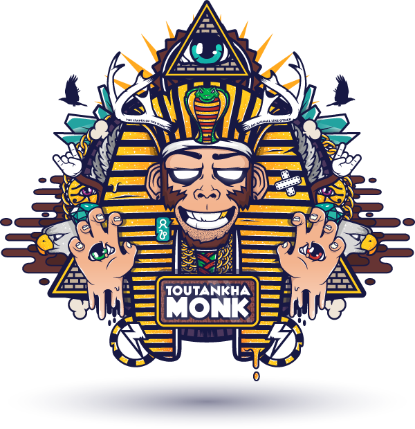 Behance Illustration - Monkey Totem - Mnk Monkey Iphone 6 (600x620)
