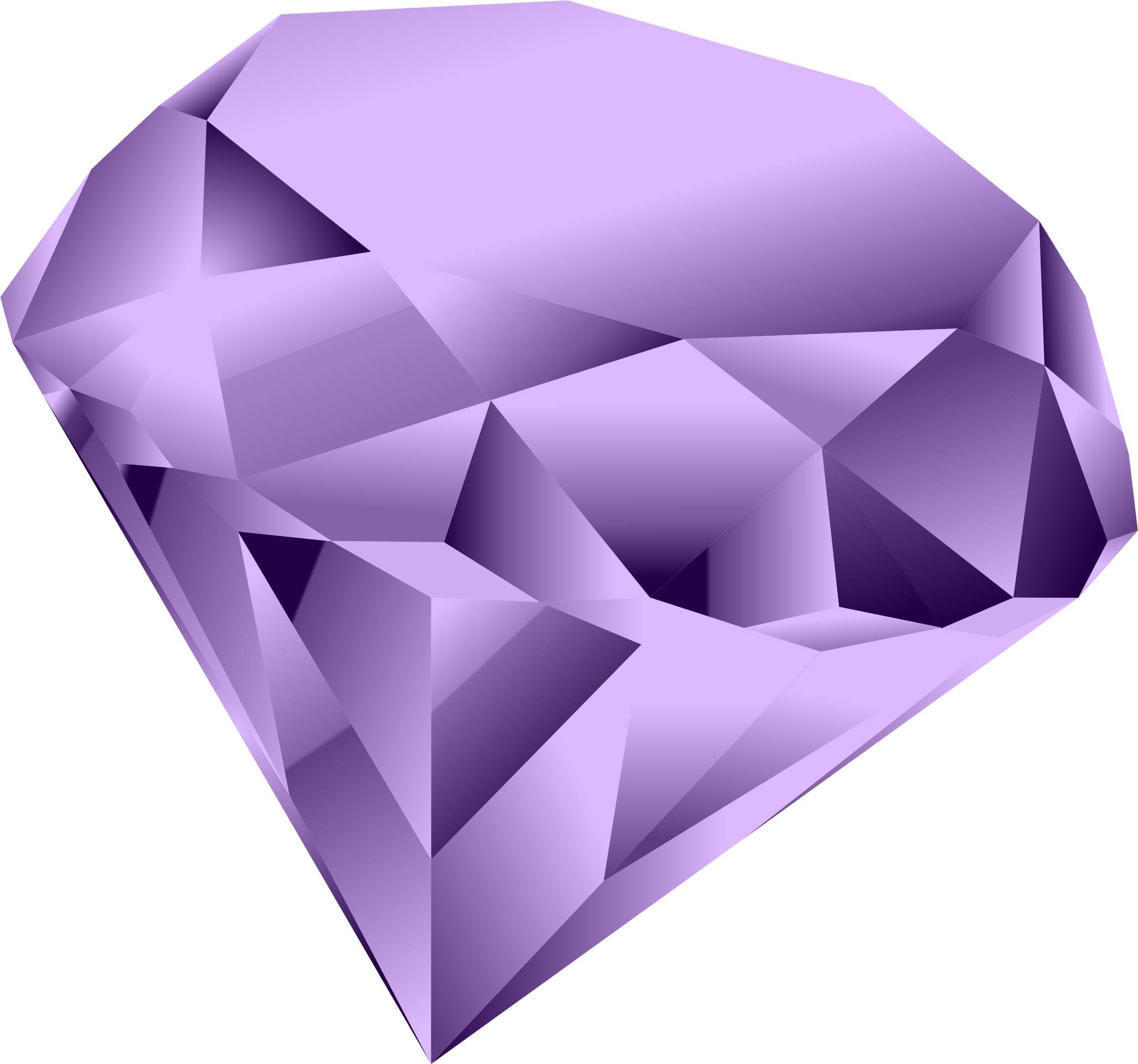 Clipart - Purple Jewel Clip Art (2055x1921)