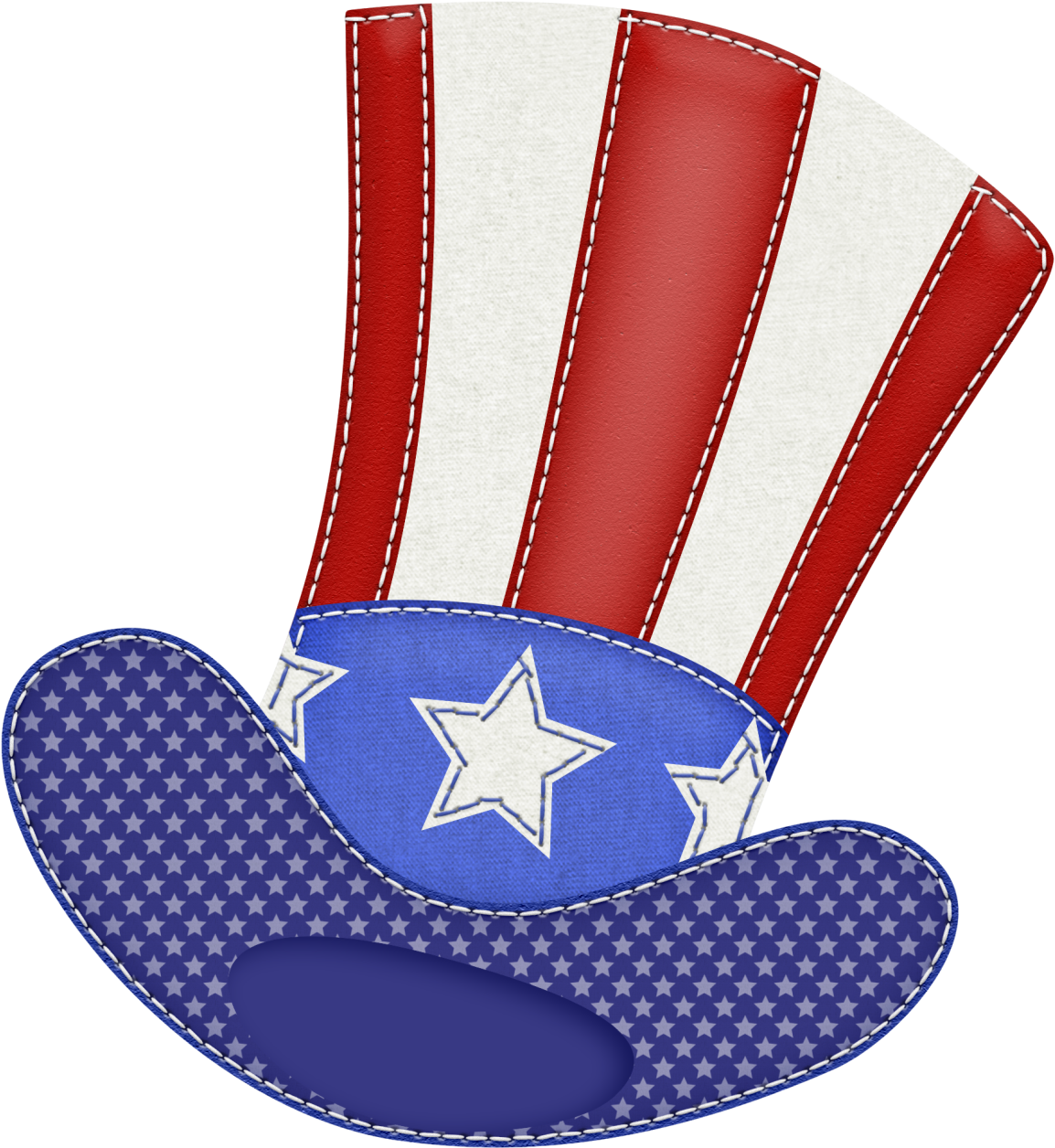 Patriotic Hat Clipart Picture - Fourth Of July Clipart Png (1175x1280)