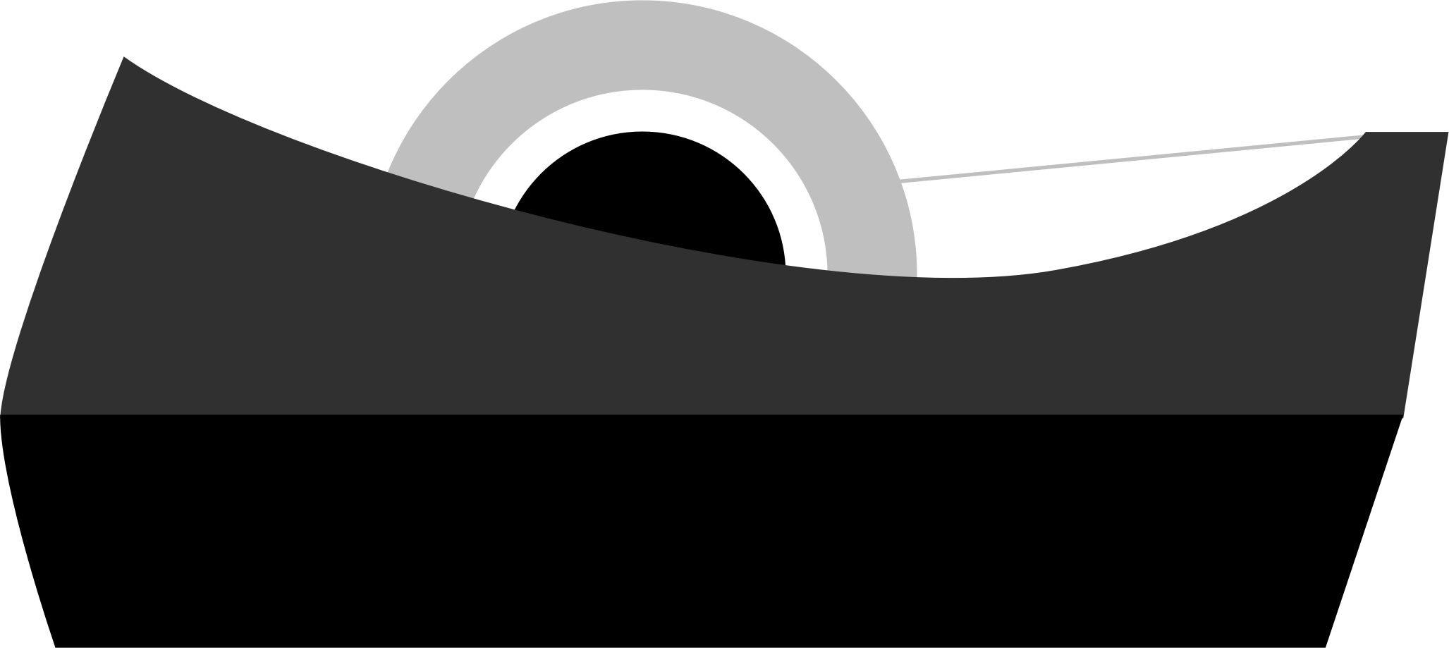 Clipart - Tape Dispenser Clip Art (2055x919)