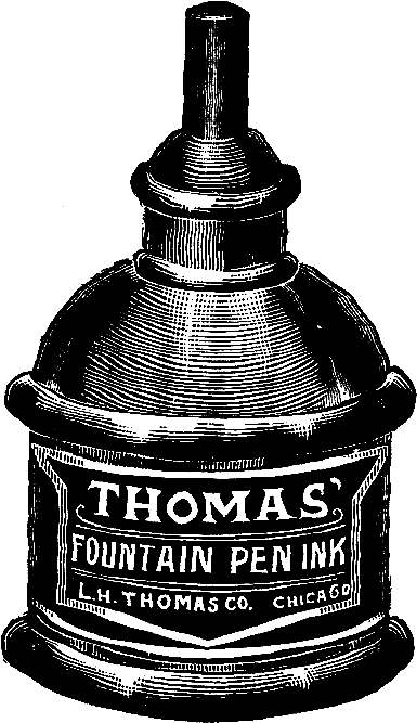 Clip Art Of Ink Well Bottle - Bottle (487x761)