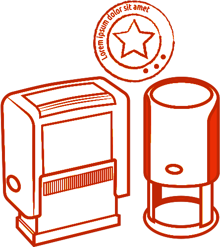 Custom Stamps In South Bend, Indiana - Self Inking Stamp Clipart (500x500)