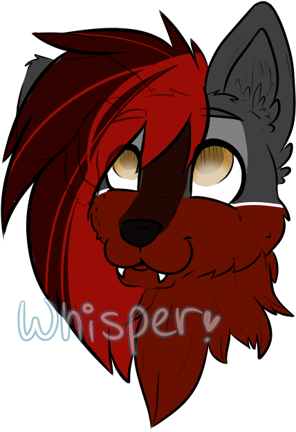 Husky Adopt By Whisper-dutchie - Cartoon (598x707)