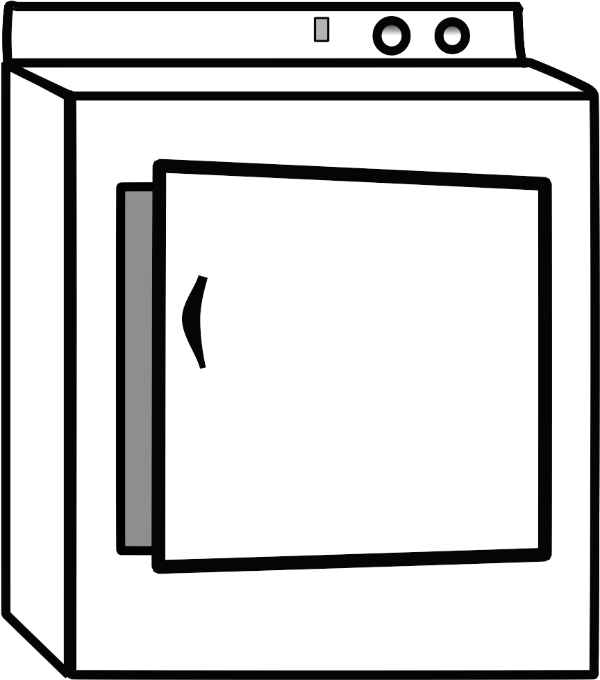 Dryer Door Part Open - Dryer Door Part Open (1440x1080)