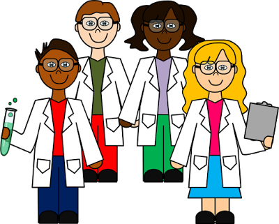 Science Clip Art Set Art Elementary Schools And School - Scientists Clipart (400x321)