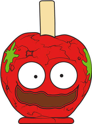 Sliced Apple Clipart - Squashed Banana Grossery Gang (400x400)