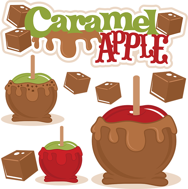 Caramel Apple Clipart - Caramel Apple Clip Art (648x649)