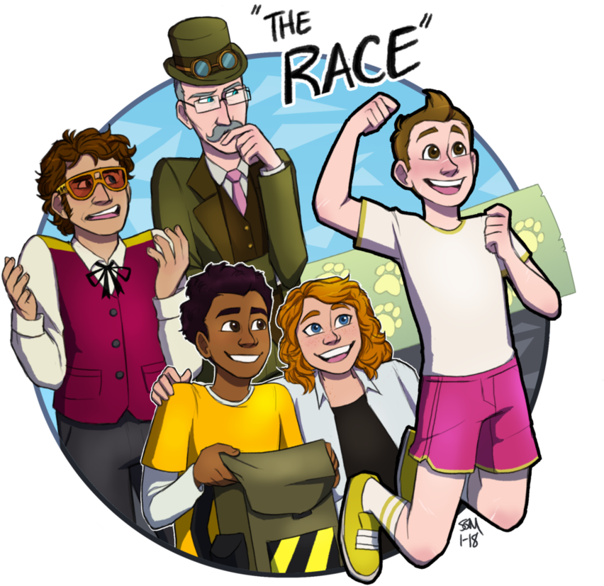 The Race Illustration By Blairaptor - Time Travel (887x900)