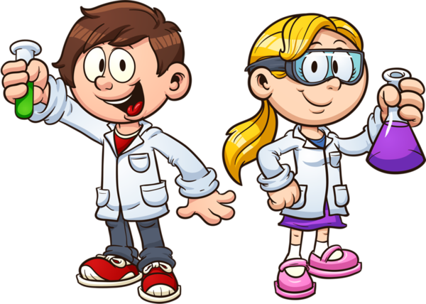 Personnages, Illustration, Individu, Personne, Gens - Scientist Cartoon (600x428)