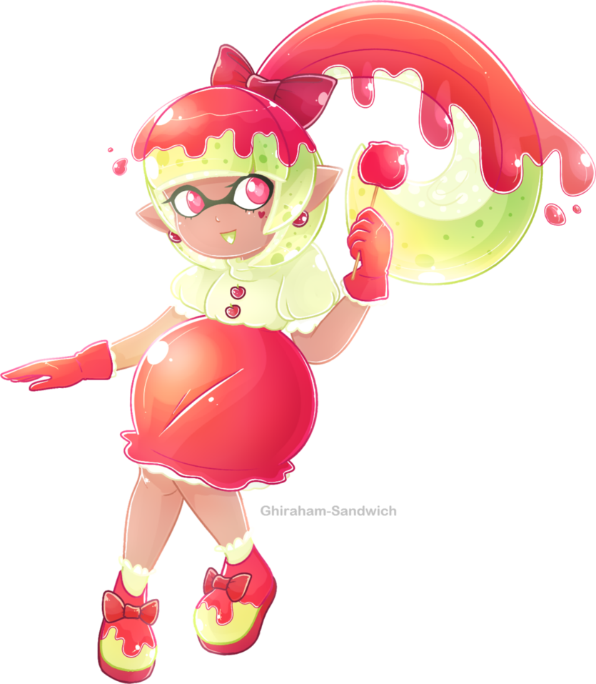 Toffee Apple Inkling By Ghiraham-sandwich - Drawing (835x957)