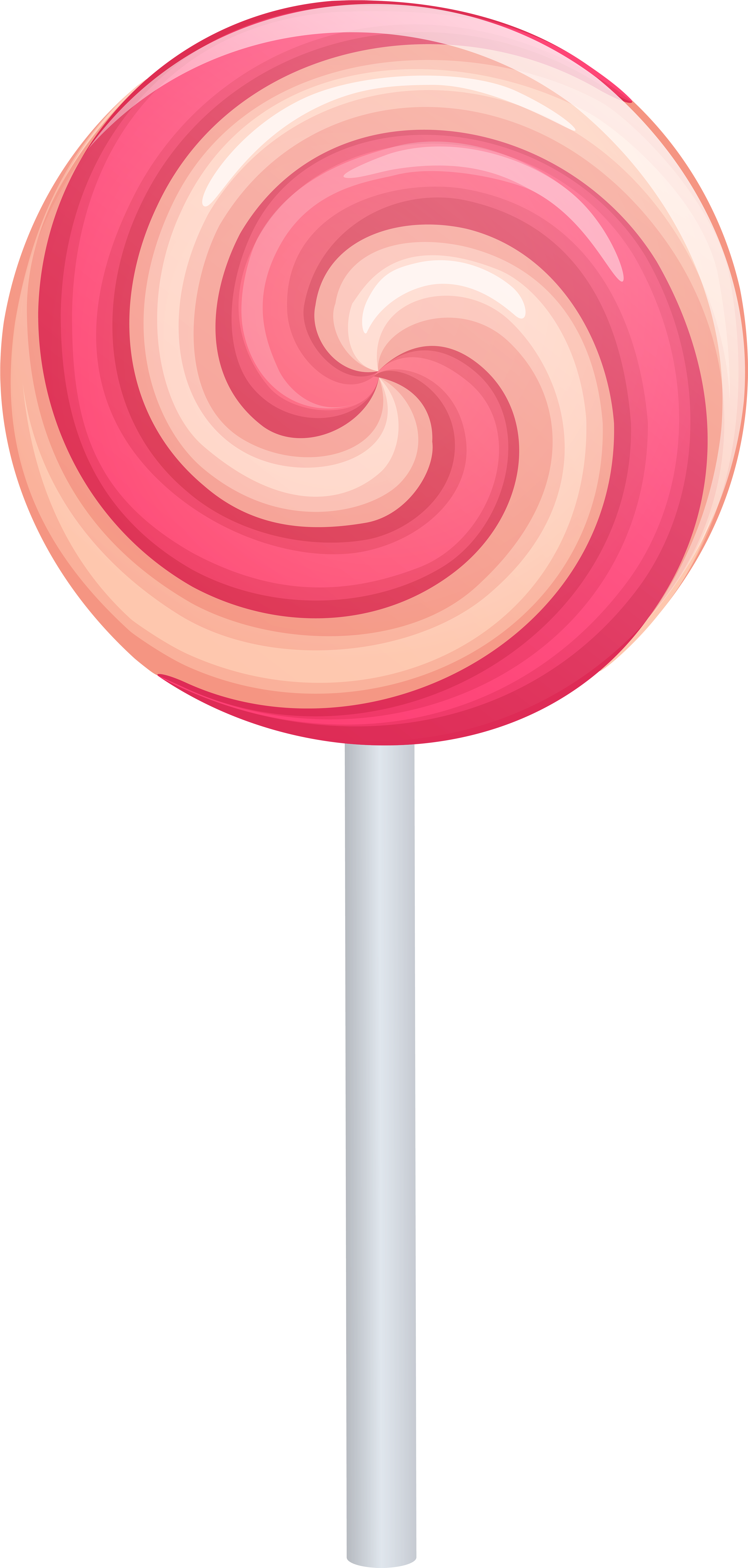 Pink Swirl Lollipop Png Clip Art Image - Pink Swirl Lollipop Clipart (3897x8000)