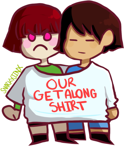 Our Get Along Shirt By Snarkyjinx - Cartoon (600x597)