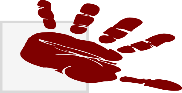 Hand Print Clip Art At Clker Com Vector Clip Art Online, - Hand Print Clip Art At Clker Com Vector Clip Art Online, (600x307)