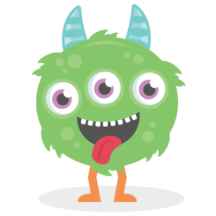 New Cute Monster Clipart Three Eyed Monster Svg Cutting - Baby Monster Png (432x432)