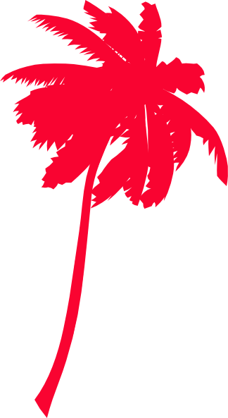 Hand Print Clip Art - Palm Trees Clip Art (324x593)