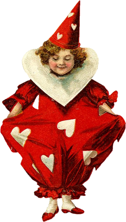 Heart Jester - Mit Grüßen Der Valentine-postkarte Der Liebe Postkarte (592x1006)