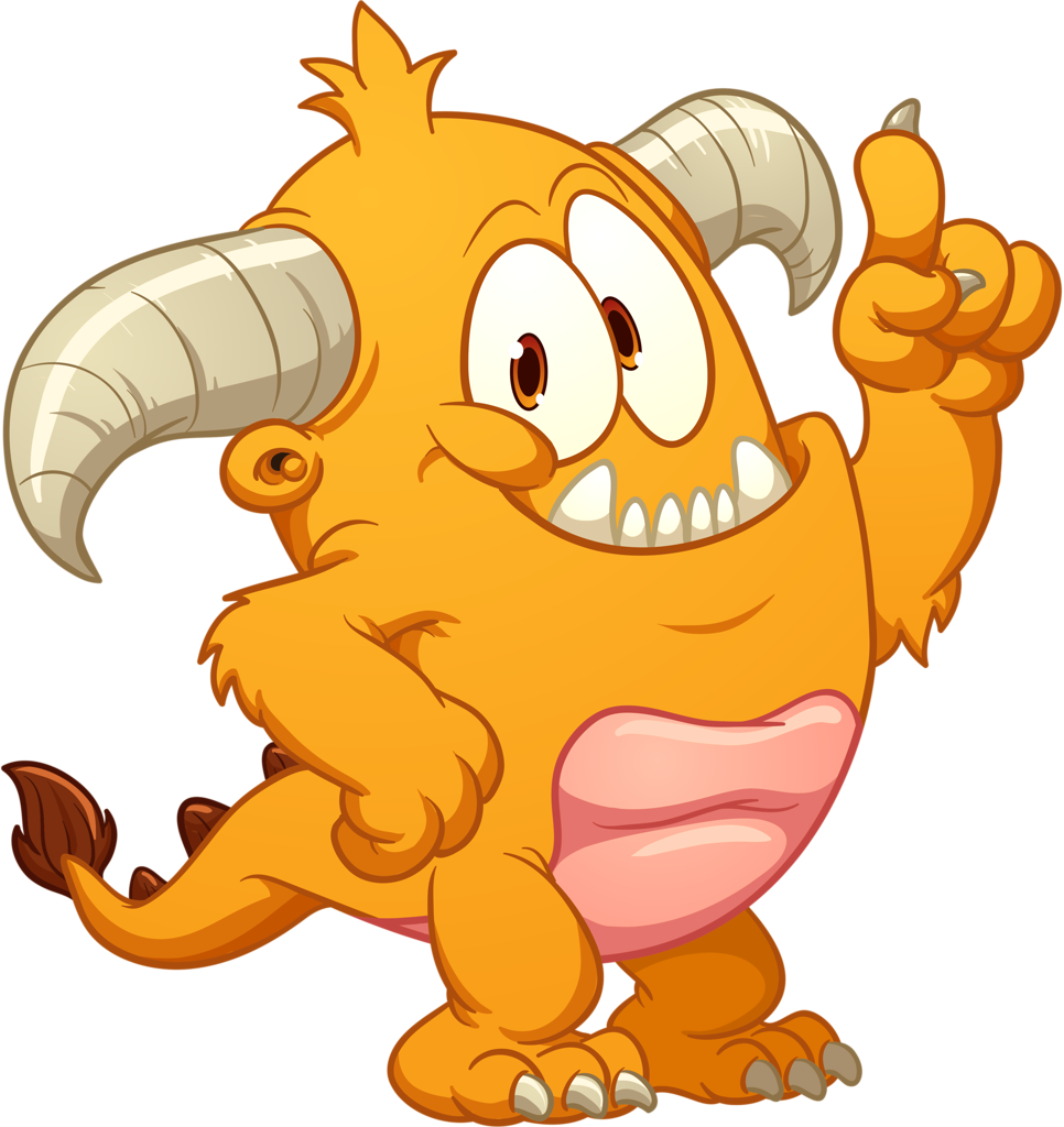Ch - B *✿* - Yellow Cartoon Monster (966x1024)