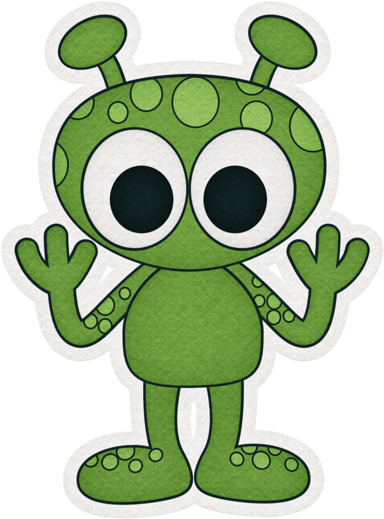 B *✿* Over The Moon - Space Monster Clip Art (759x1024)