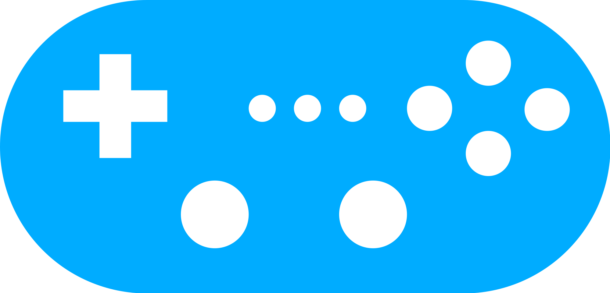 2000px-wii Classic Controller Icon - Wii Classic Controller Icon (2000x962)