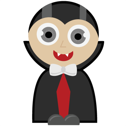Vampire Svg Cut File Halloween Svg Cutting Files Free - Cute Vampire Clipart (432x432)