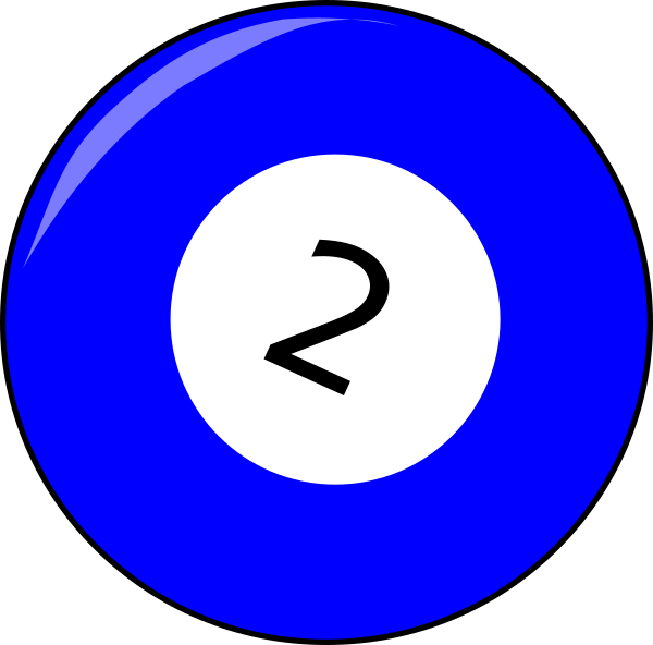 Two Billiard Ball Clip Art At Clker - Application Software (600x592)