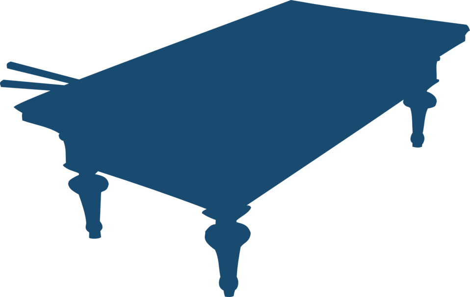 Snooker Table - Pool Table Vector (958x605)