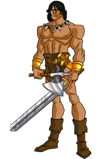 Conan The Barbarian By Pax-chi - Conan The Adventurer Png (750x750)