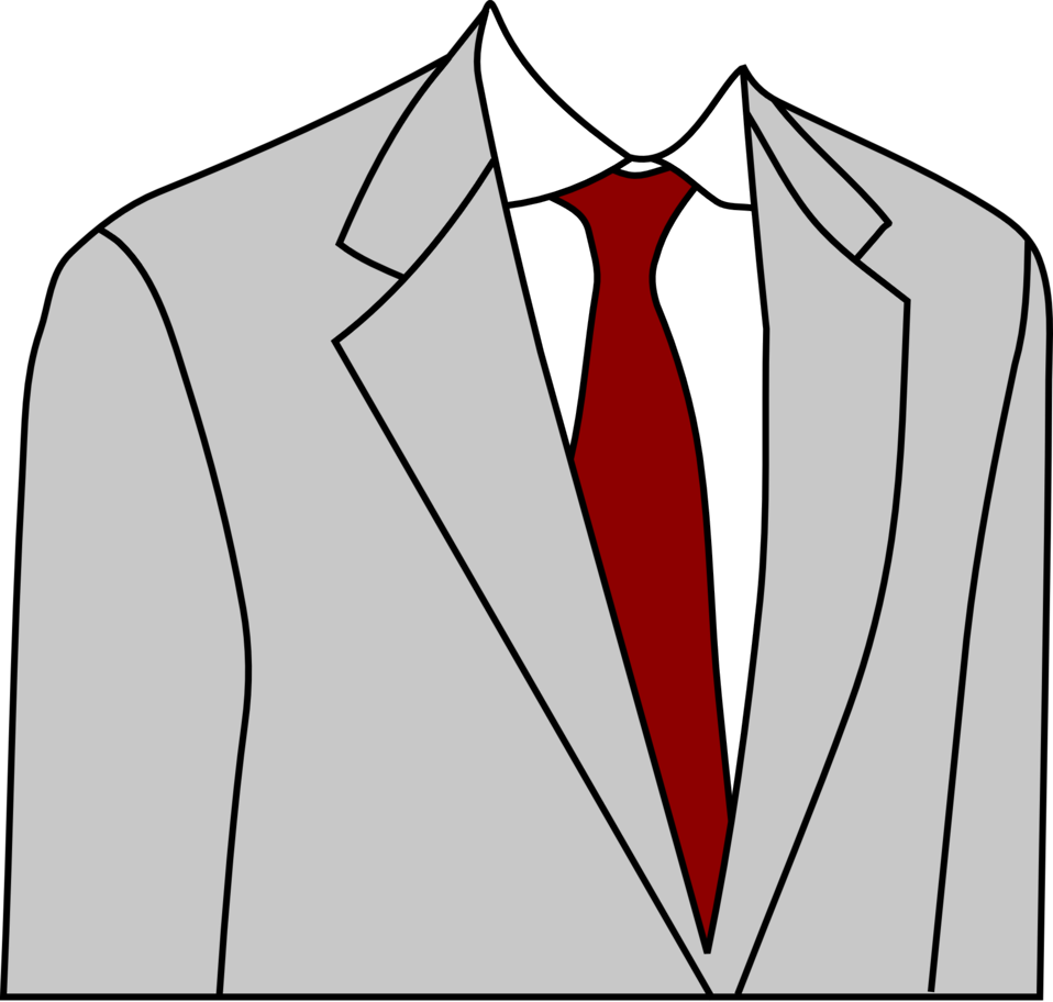Light Grey Suit - Suit Clip Art (2400x2285)