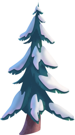 Here Is Art For A Side Scroll-er Video Game For The - Christmas Tree (360x597)