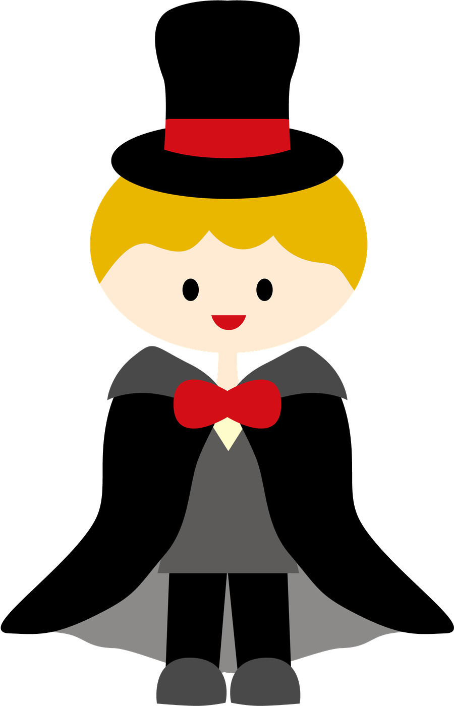 Circo & Palhaço E Parque - Girl Magician Clipart (900x1400)