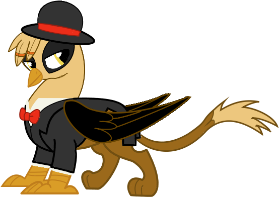 Griffon Clipart Suit - Mlp Griffin In Suit (634x494)
