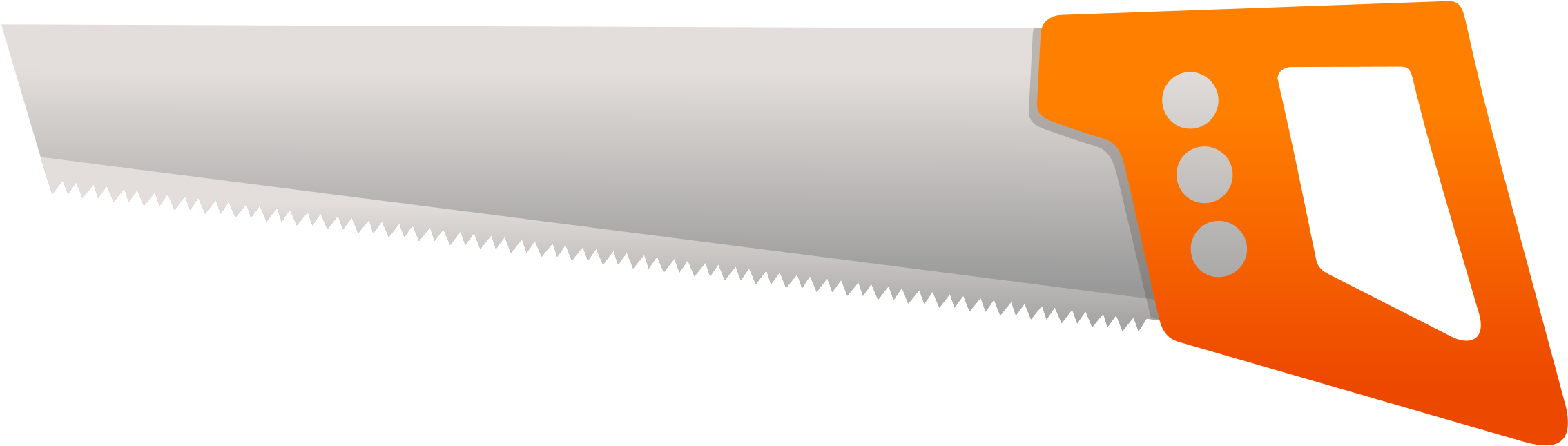 Clipart - Japanese Saw (2400x783)