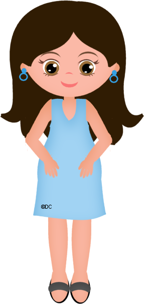 Mother's Day, Clip Art, Girly Stuff, Day, People, Dolls, - Mother's Day (287x603)