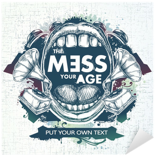 Sticker Moderne Bannière De Style Sommaire • Pixers® - Give Me - Maxdal - Download (400x400)