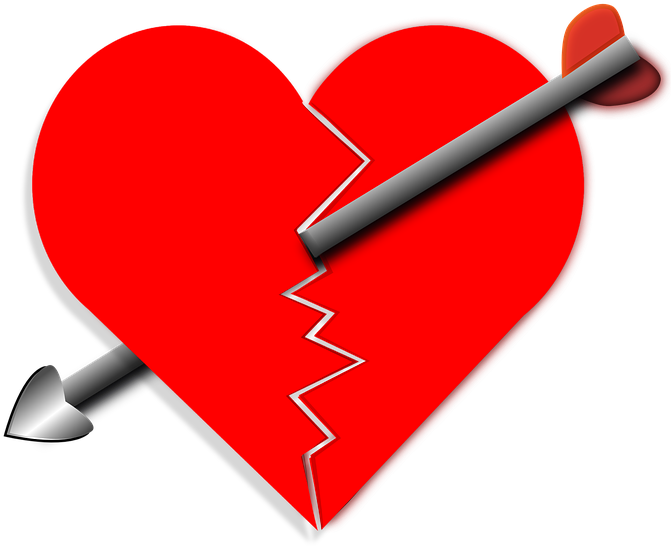 Broken Heart Clipart 8, - Broken Heart Png Transparent (1239x1280)