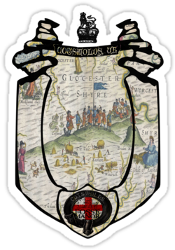 Stickers - Antique Maps (375x360)