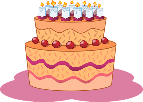 Cake Birthday Dessert Torte Celebration Pa - Happy Birthday Karen Gif (473x340)