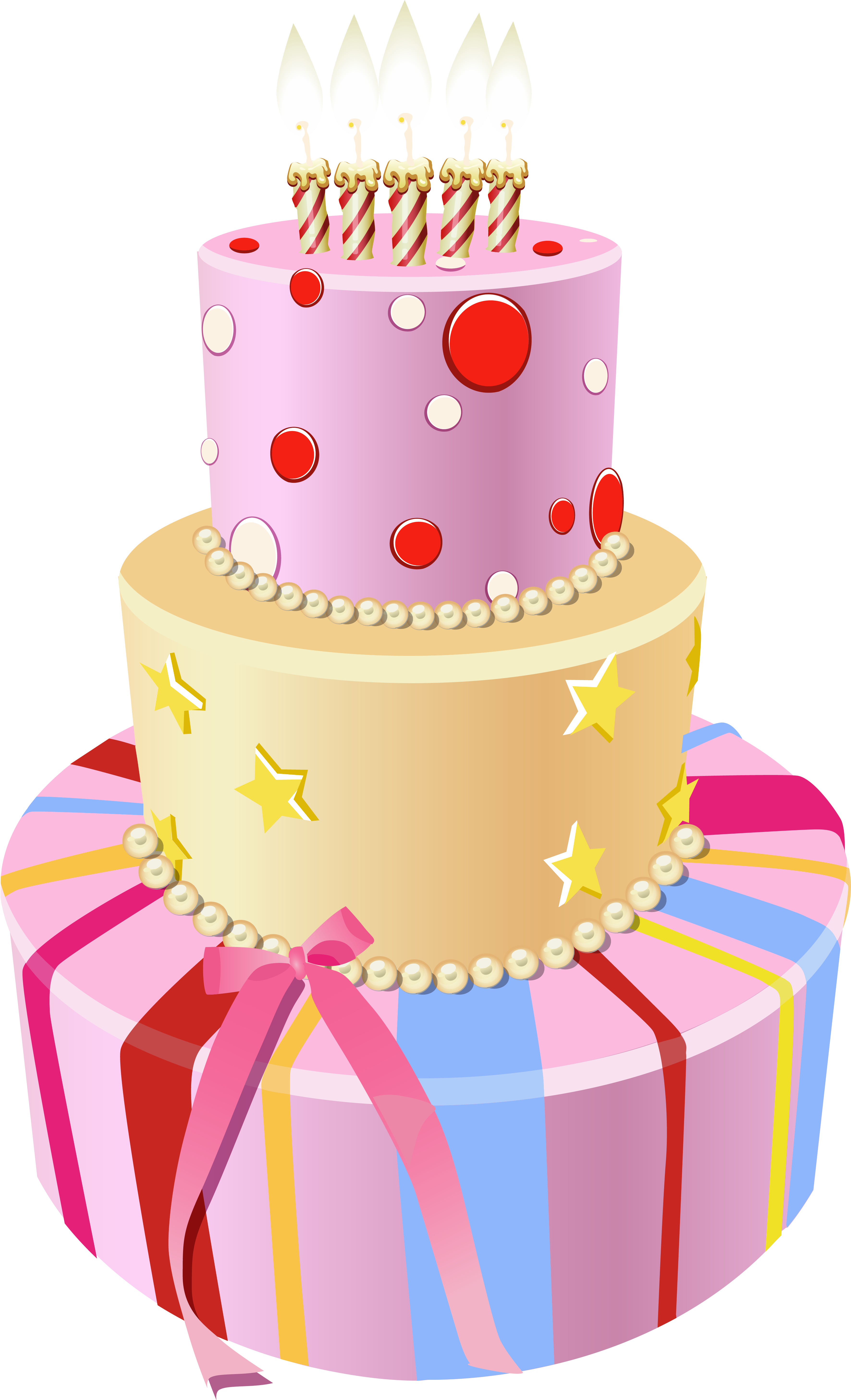 Pink Birthday Cake Clipart Clipartxtras - Dear Friend Happy Birthday Pal (3683x6141)