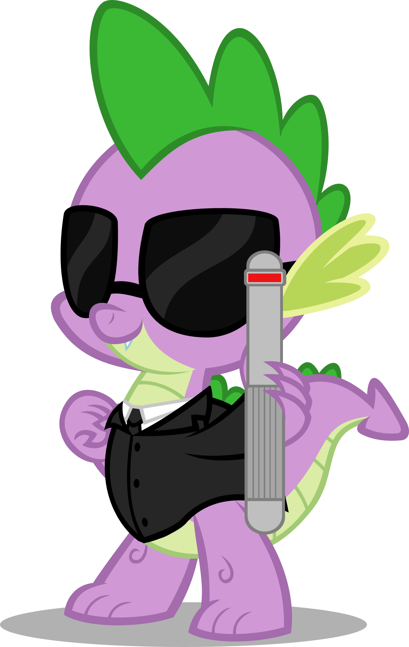 Spike In Black By Zacatron94 - Spike My Little Pony Friendship (1343x2124)