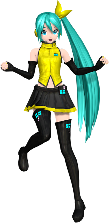 Today's Miku Module Of The Day Is - Cartoon (500x746)