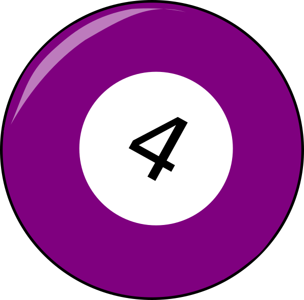 Four Billiard Ball Clip Art At Clker - Ministry Of Environment And Forestry (600x592)