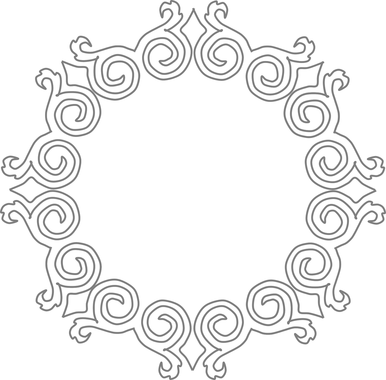 Motif Borders Clipart - Circle (1600x1575)