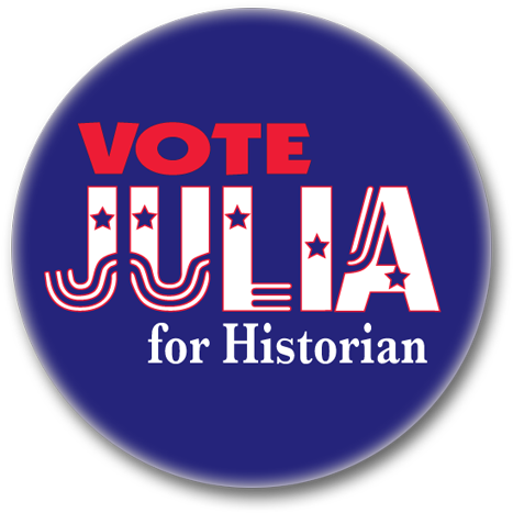 Vote Julia Button - Circle (500x499)