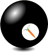 Bola 8 Zanahoria Png Images - Circle (424x600)