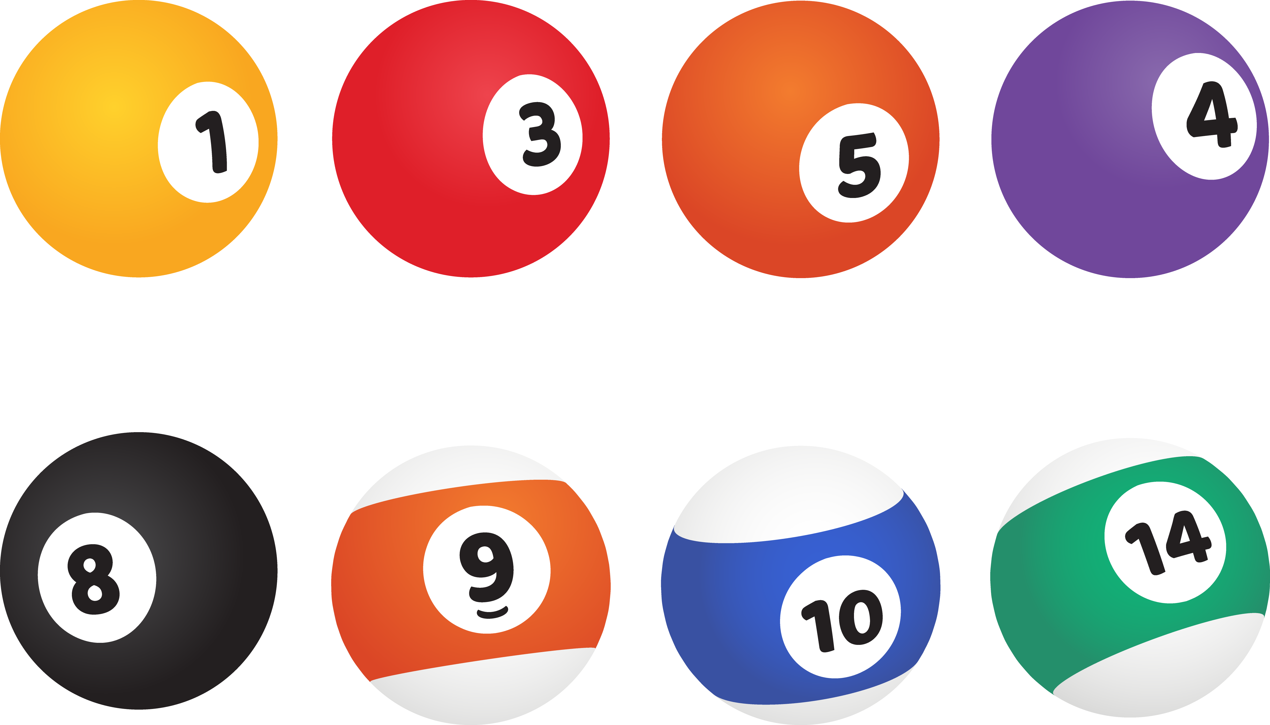 Billiard Ball Eight-ball Billiards Pool - Cue Sports (4912x2805)