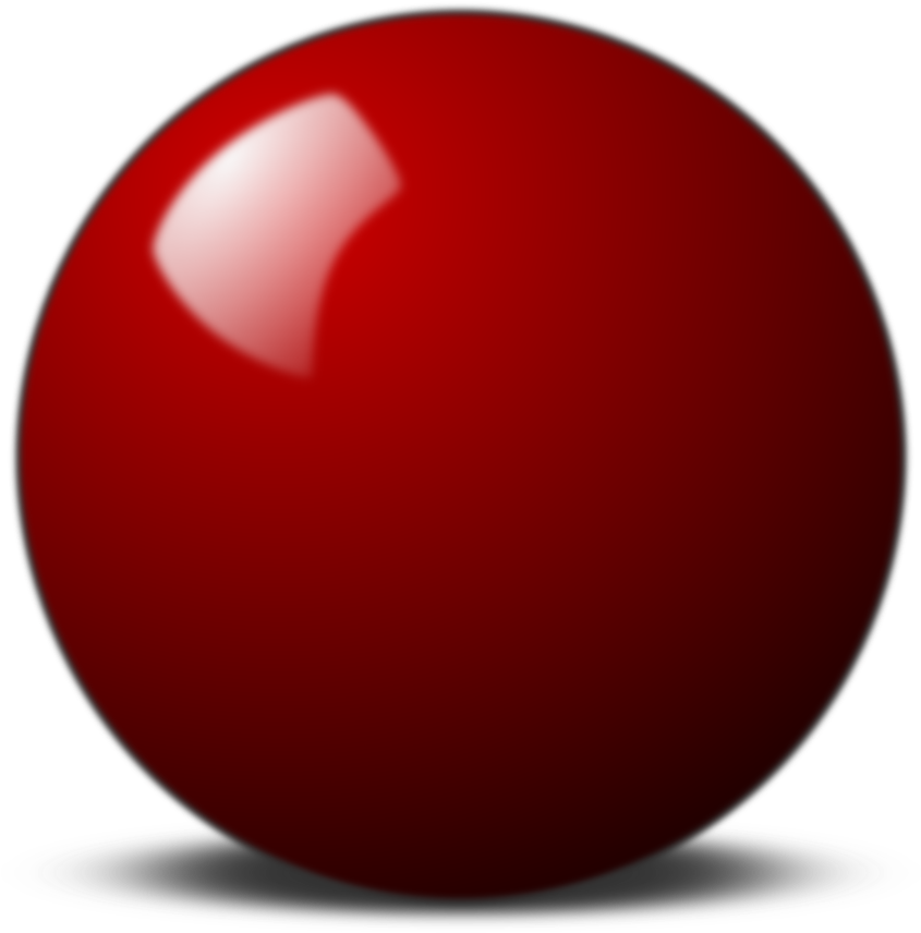 Red Snooker Ball - Red Snooker Ball Png (958x958)