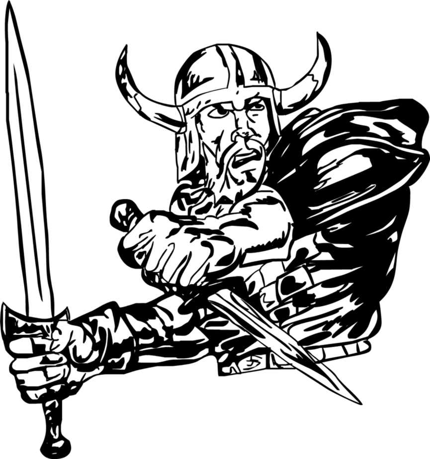 Viking Warrior By Atahandemir - Viking Drawing Png (900x961)