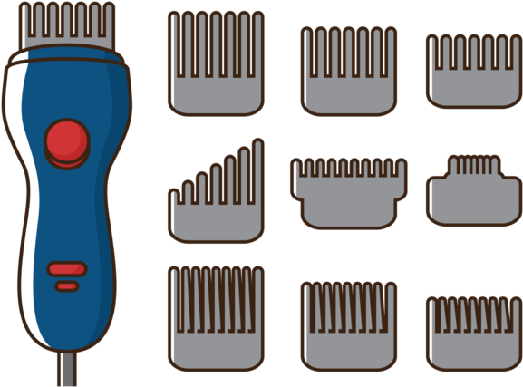 Vector Hair Clippers Machine - Maquina De Peluqueria Vector (700x490)