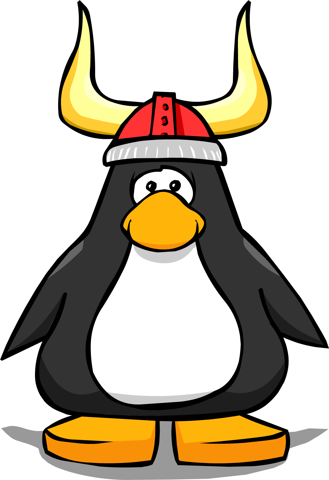 Viking Helmet Pc - Penguin With A Top Hat (1380x2008)